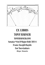 Piano Sonata No.9 (Divertimento) in D major by Haydn