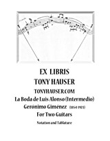 La Boda de Luis Alonso - Intermedio by Gerónimo Giménez arr. with tablature